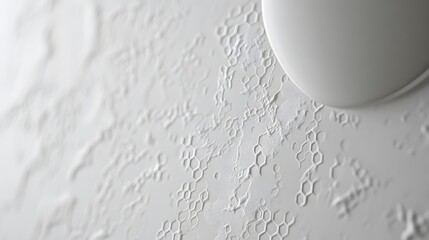 Abstract White Hexagon Pattern Texture Background
