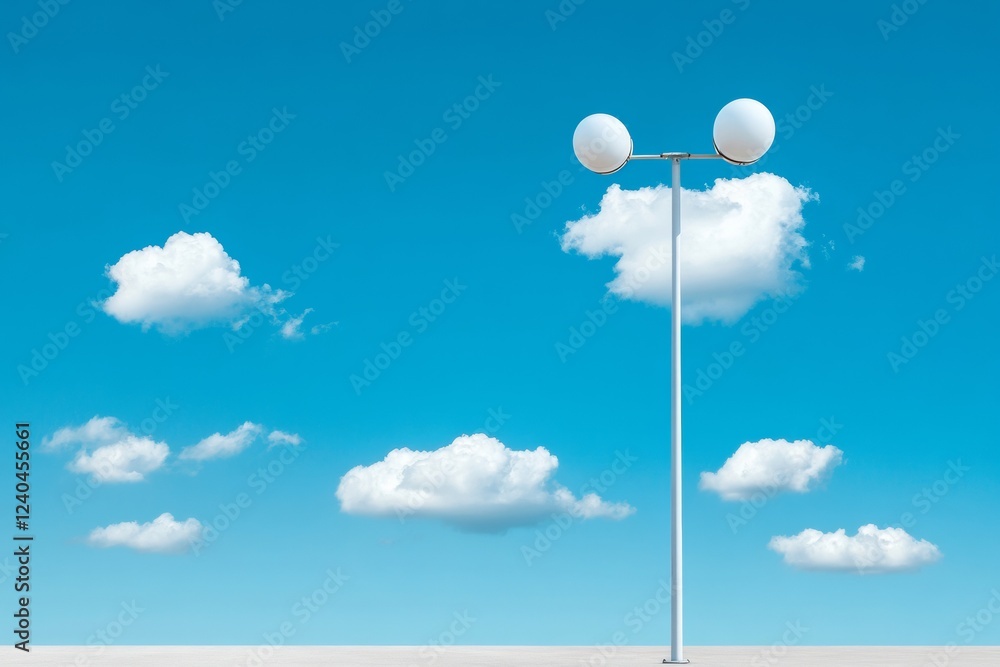 Poster minimalist weather monitoring equipment for precision agriculture durable sensors and antenna masts 