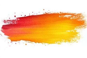 Vibrant brush strokes in red and orange colors create an abstract design with a dynamic, artistic feel