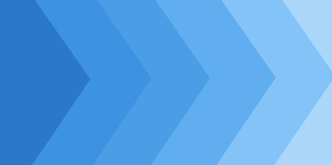 Abstract technology futuristic arrow lines moving forward light blue background. Modern shiny blue geometric Trendy background. Horizontal banner template, presentation background with copy space .