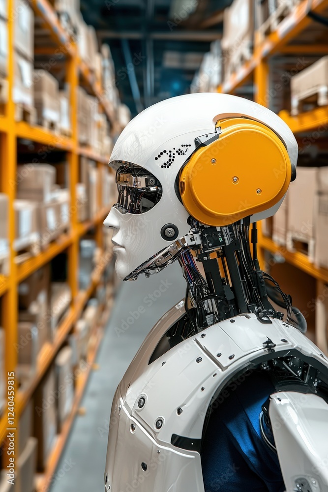 Aufkleber the fusion of robotics and ai in advanced warehousing.