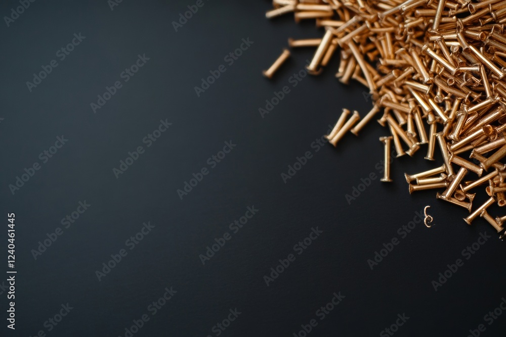 Leinwandbilder minimalist industrial key display metallic keys on dark surface for modern hardware branding and inn