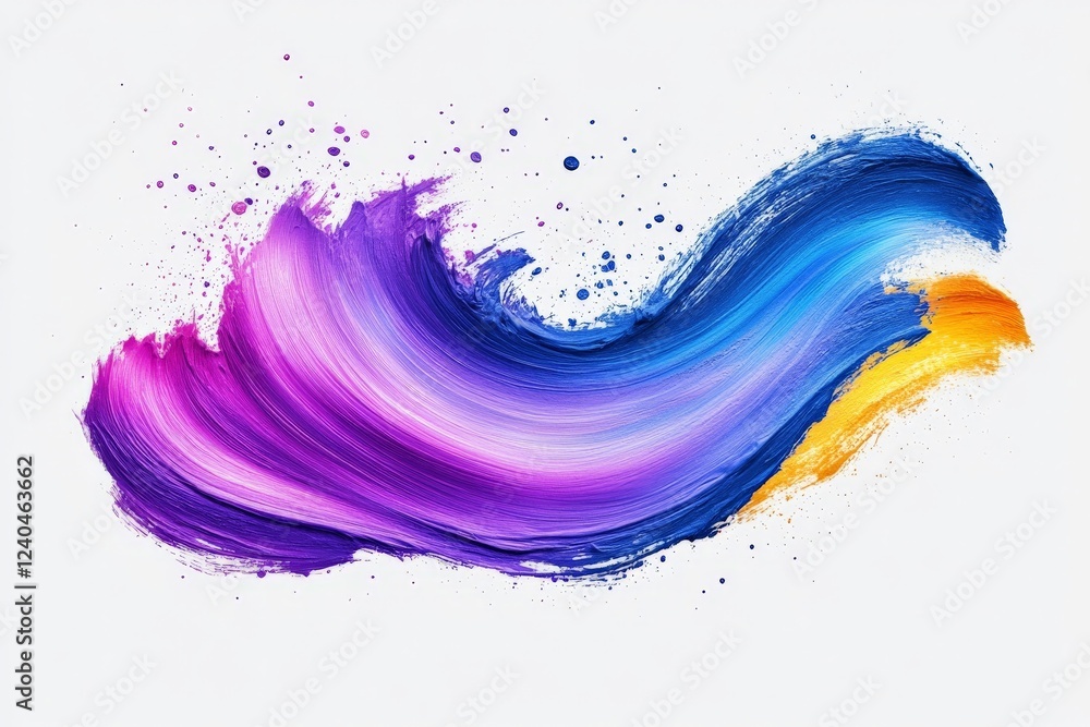 Poster vibrant swirls of color create dynamic abstract art in a fusion of purple, blue, and orange tones ag