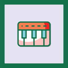 Stylish Minimalist Keyboard Icon Design