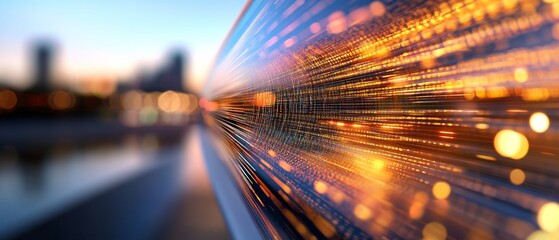 Futuristic Financial Interface Neon Digital Banking Graph on Glass Surface - Enhancing Secure Transactions and Fintech Solutions for Modern Enterprises