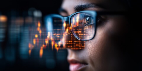 Futuristic Trading Terminal Neural Network-Enhanced Stock Market Visuals with Data Overlays and Indicators for Financial Sector Optimization and Digital Strategy
