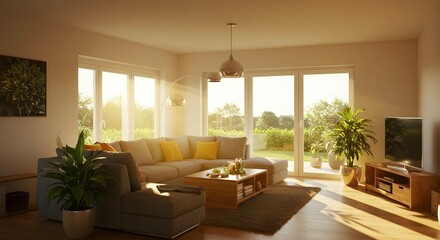 Fototapeta premium Sustainable Living: Eco-Friendly Home Interior