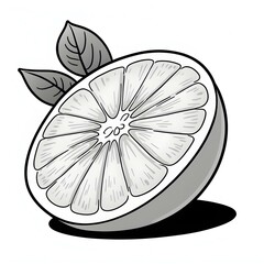 An illustration of an orange