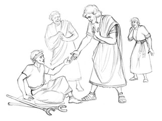 Apostle Peter heals a lame man