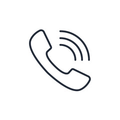 Phone call icon symbol vector sign isolated on white background illustration for graphic and web design