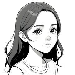 An illustration of a girl