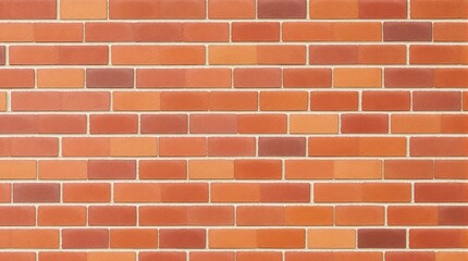 Fototapeta premium Pattern of orange and red bricks, arranged in a horizontal design, on a neutral background, symbolizing construction and architecture. Ai generative