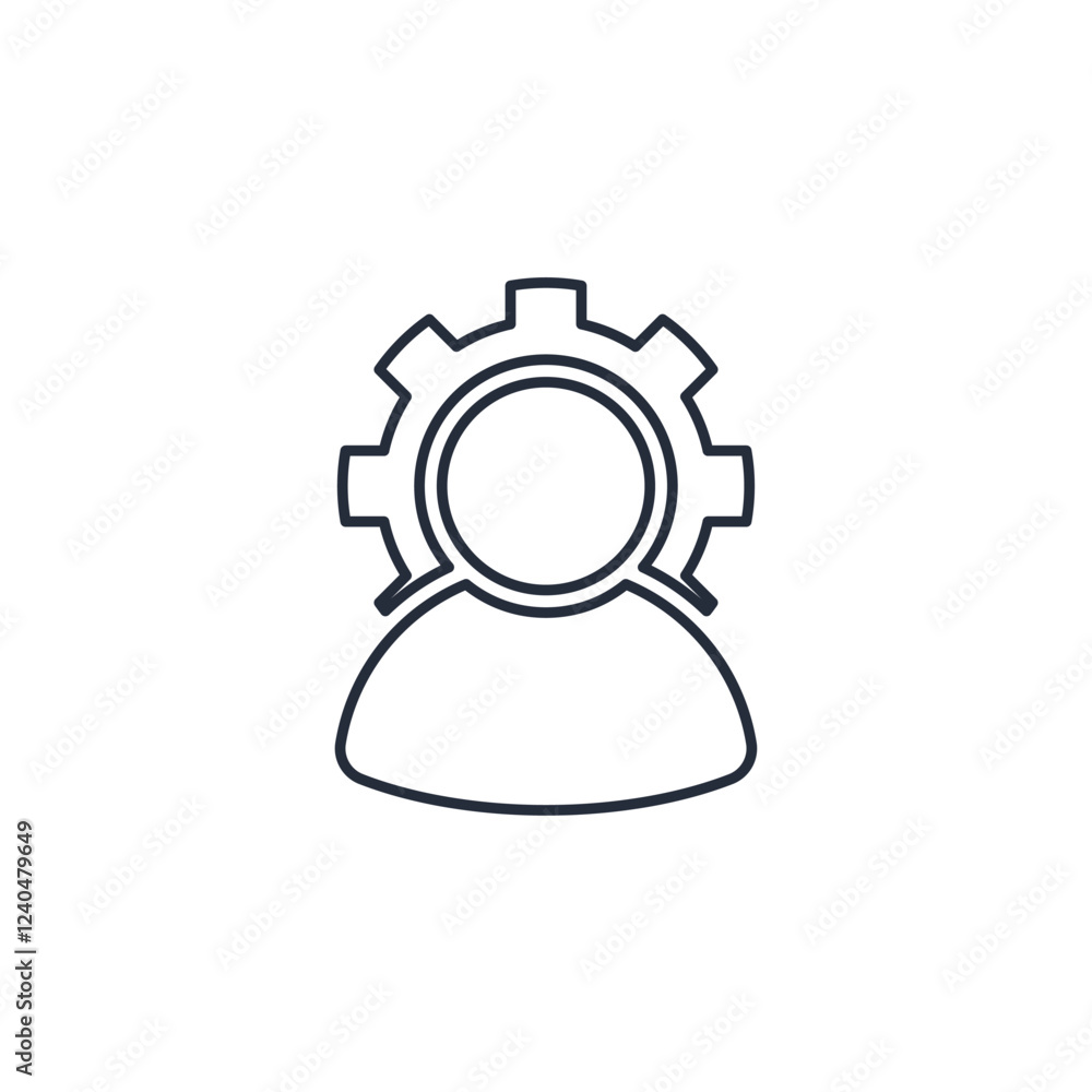 Poster user or profile icon symbol vector sign isolated on white background illustration for graphic and we