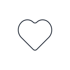 heart or favorite icon symbol vector sign isolated on white background illustration for graphic and web design