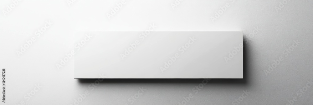 Poster Blank canvas on wall perfect for adding creative text and artistic designs in a minimalistic setting. Generative AI