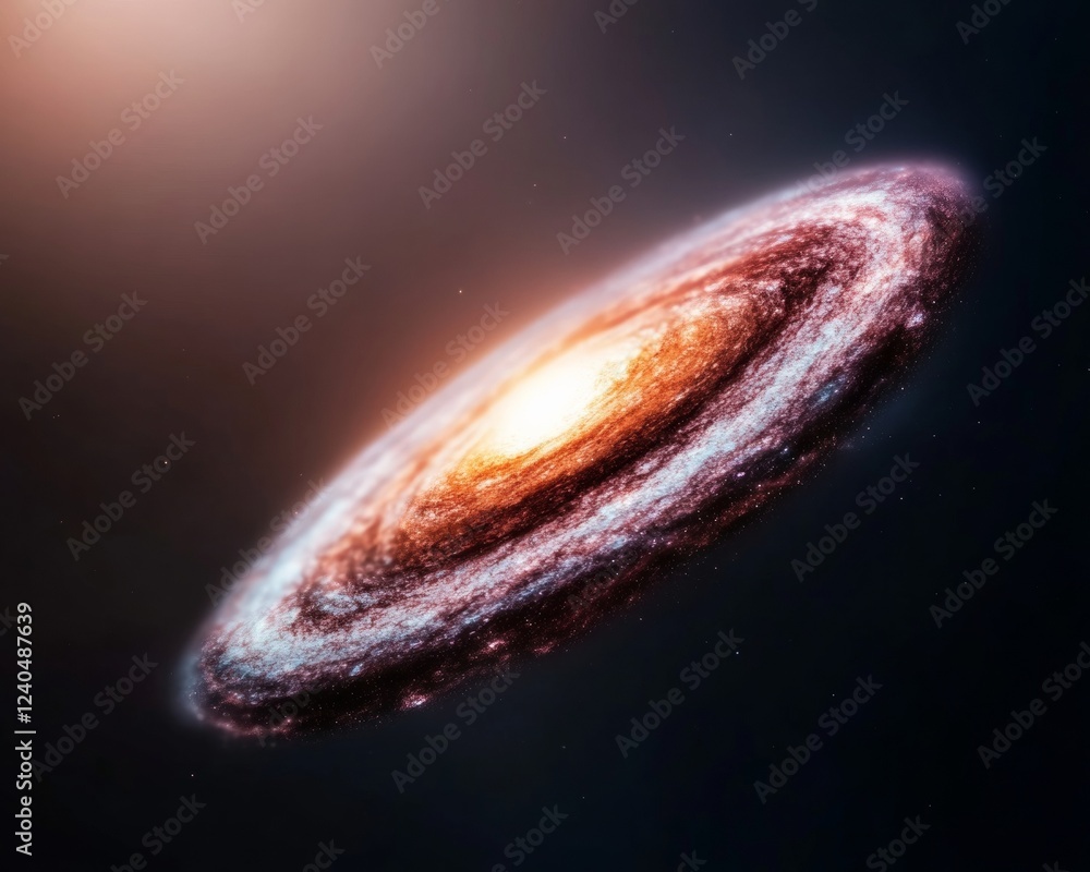 Poster Celestial Graph Visualization Luminescent Galaxy Against Black Canvas for Scientific Imaging and Educational Space Content in Tech-Savvy Learning Environments