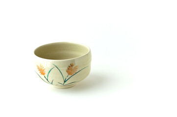 九谷焼の穂文の抹茶茶碗