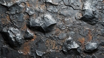 Dark, cracked metallic surface texture background