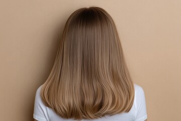 Naklejka premium Transformation comparison showing the difference between thin and thick hair for improved appearance and volume. Generative AI