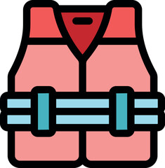 Life vest ensuring safety during water activities, featuring adjustable straps and bright color for enhanced visibility