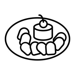 Gourmet Presentation.line icons