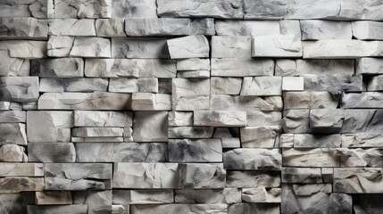 Detailed Gray Stone Wall Texture Background with Soft Natural Lighting