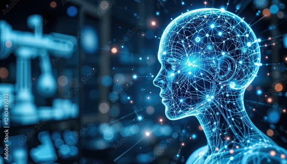 Poster conceptual image and artificial intelligence