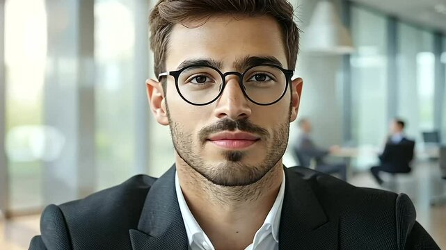 Nervous Professional at First Job Interview in Foreign Country