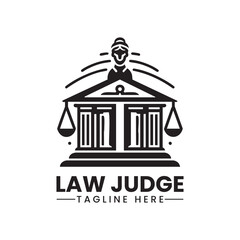 Fototapeta premium Justice Law Logo Design Vector Law Establish a powerful and trustworthy brand identity with this meticulously crafted Justice Law Logo