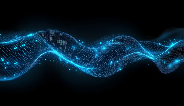 Sfondo astratto in stile reti neurali. Collegamenti.