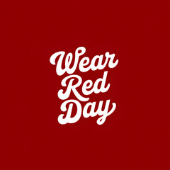 Fototapeta premium National Wear Read Day Icon Logo Social Square