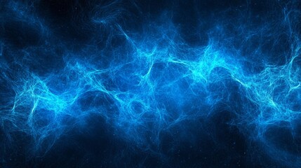 Fototapeta premium Abstract background featuring a vibrant blue glow effect against a dark backdrop with a grainy texture