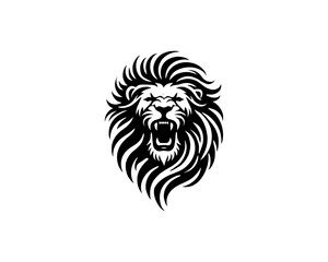 Powerful Roaring Lion Logo Design