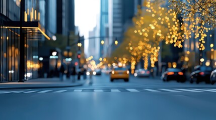 Fototapeta premium Vibrant city nightlife downtown urban streets photography showcase festive environment low angle view ai-powered realism