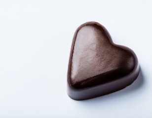 Obraz premium Heart shaped chocolates isolated on white