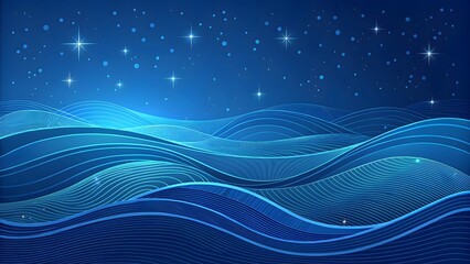 abstract blue wave background