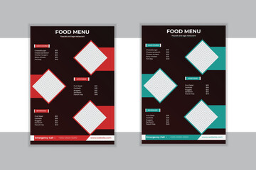 Food Menu Flayer Design.