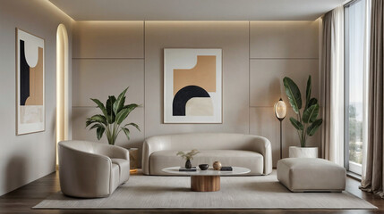 Modern Minimalist Living Room Interior