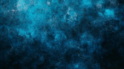 Fototapeta premium Abstract background featuring a vibrant blue glow effect against a dark backdrop with a grainy texture