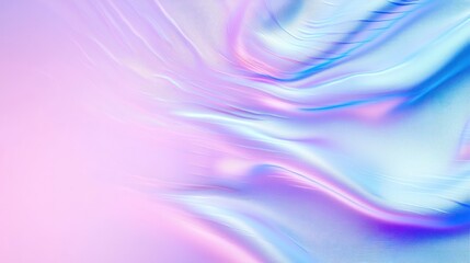 Abstract Pastel Swirls: Iridescent Pink Blue Background