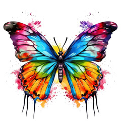 Colorful Butterfly Clipart Vector Illustration