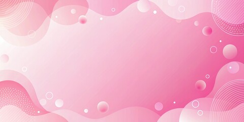 Pink and white ombre background with a few abstract shapes in the center, pink and white hues, color gradation, minimalism, creative freedom