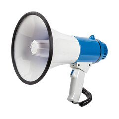 Megaphone isolated on transparent background Generative Ai