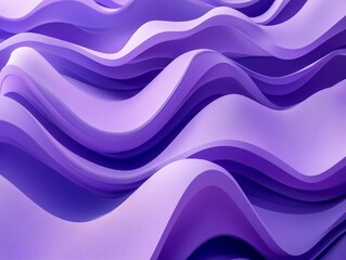 Obraz premium Abstract colorful waves, layered design, 3d render, Generative AI
