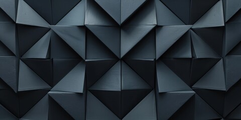 A stark black canvas with clean, minimalist parallelogram patterns, Symmetrical and dynamic design