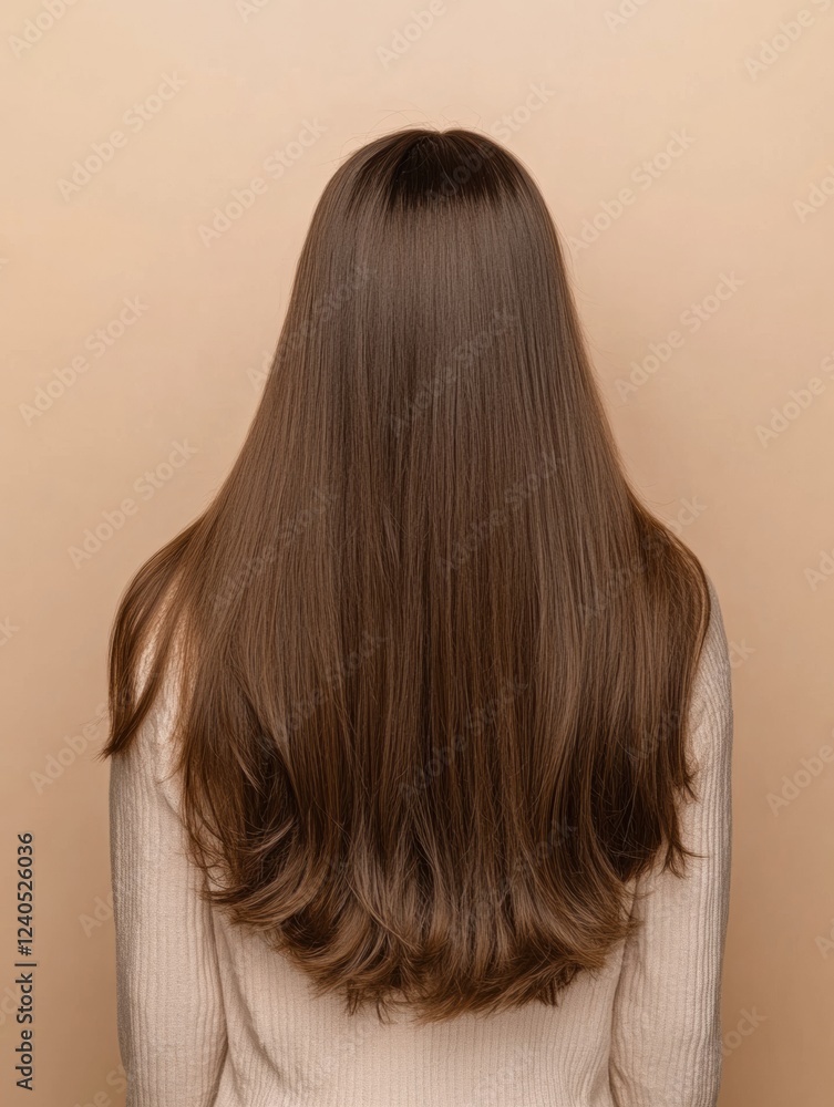 Poster before and after comparison showcasing the transformation from thin to thick hair for improved appea