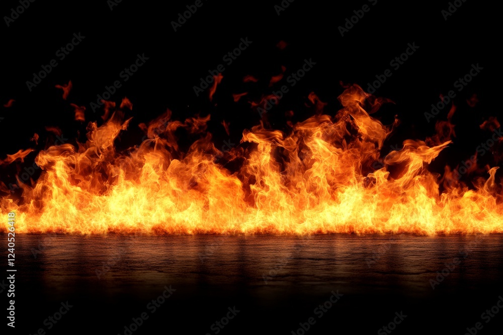 Poster dramatic flames dance across a dark backdrop creating an intense and fiery atmosphere