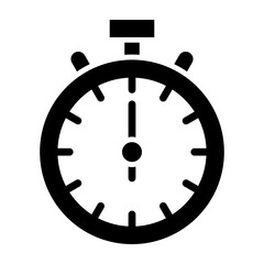 Timer Glyph Icon Design