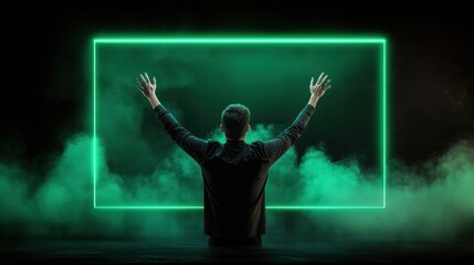 Empowering corporate culture through innovation office space photography modern workspace dramatic angle team inspiration