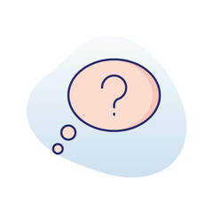 Thinking Chat vector icon